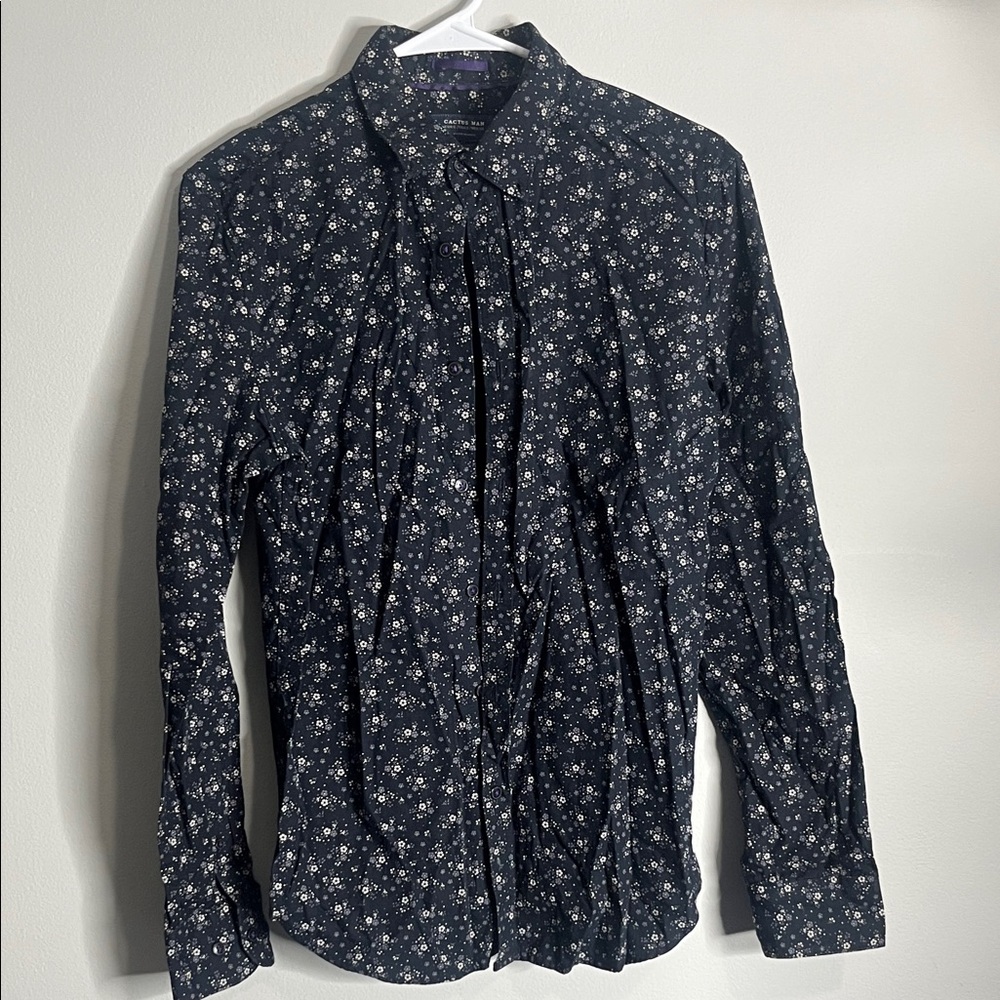 Cactus Man Navy Floral Shirt